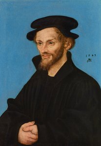 フィリップ・メランヒトンの肖像 作： Lucas Cranach the Elder