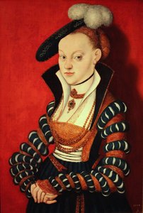 クリスチアーネ・フォン・ユーレナウの肖像 作： Lucas Cranach the Elder