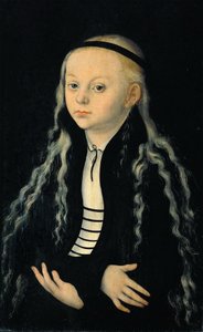 少女の肖像（おそらくマグダレナ・ルターの肖像） 作： Lucas Cranach the Elder