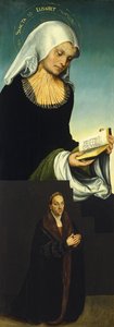 セントエリザベス、ザクセン公爵ジョージをドナー、1514年頃 作： Lucas Cranach the Elder