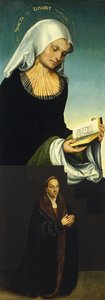 聖エリザベートとドナーとしてのザクセン公ジョージ［レクト、左翼］ 作： Lucas Cranach the Elder