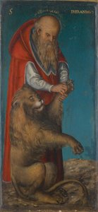 聖ジェローム、1515 作： Lucas Cranach the Elder