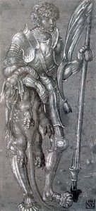 セントジョージ、c1504-1553 作： Lucas Cranach the Elder