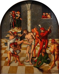 キリストの鞭打ち、1538 作： Lucas Cranach the Elder
