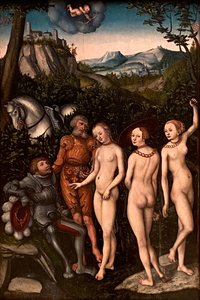 パリの審判 作： ルーカス・クラナッハ・ザ・エルダー