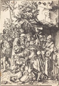 聖バルバラの殉教 作： Lucas Cranach the Elder
