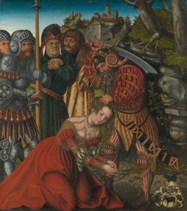 聖バーバラの殉教、ca。 1510。 作： Lucas Cranach the Elder