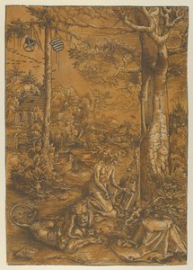 聖ジェロームの懺悔（ざんげ）』1509年 作： Lucas Cranach the Elder