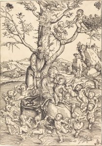 エジプトへの逃亡中の休息 作： Lucas Cranach the Elder