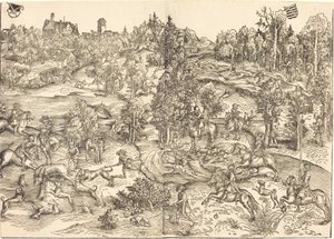スタッグハント 作： Lucas Cranach the Elder