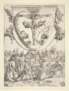 聖心の腕を持つ聖母、聖ヨハネ、聖ローレンス、聖ロク 作： Lucas Cranach the Elder