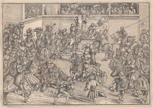 トーナメント、1509 作： Lucas Cranach the Elder