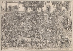 トーナメント、1509 作： Lucas Cranach the Elder
