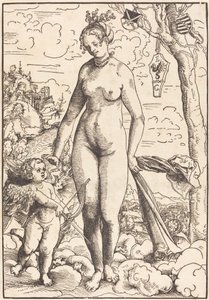 ヴィーナスとキューピッド 作： Lucas Cranach the Elder