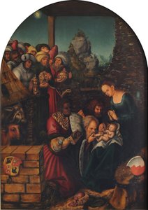 ドイツ語：Die Anbetung der Heiligen Drei Könige 三王子の礼拝