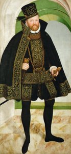 ドイツ語：ザクセン選帝侯アウグスト (1526-1586) ザクセン選帝侯アウグスト (1526-1586) 作： ルーカス・クラナッハ・ザ・ヤング