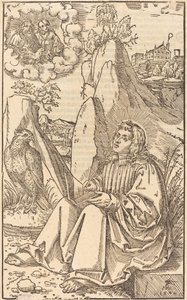 風景の中の聖ヨハネ 作： Lucas Cranach the Younger