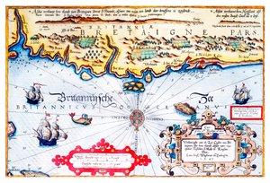 ブルターニュ海岸の航海図