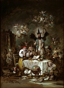 寓意的なカプリース。食欲 作： Eugenio Lucas Velázquez