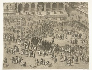 スペインのチャールズ2世がフランダース伯としてヘントで布告（5ページ）、1666年 作： Lucas Vorsterman (II)