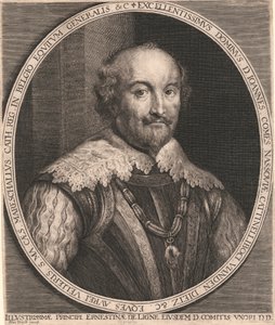 Teidän ylhäisyytenne, D. John, Nassouin kreivi, Cattinelli Boci, Viaden Dietz jne. Kultaisten Vellierien ritari. S. Ma. Kissa. Marsalkka Cath. Reg. Belgiassa ratsuväen kenraali jne. 作： Lucas Vorsterman
