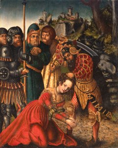 聖カタリナの殉教 作： Lucas school of Cranach