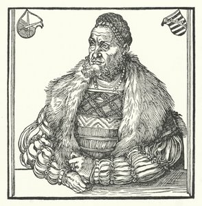 ザクセン選帝侯フリードリッヒ3世(彫刻) 作： Lucas the Elder (after) Cranach