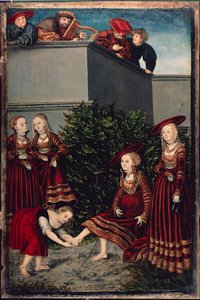 ダビデ王とバテシバ 作： Lucas the Elder Cranach