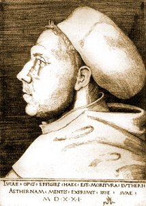 修道士としてのマルティン・ルーサー 作： Lucas the Elder Cranach