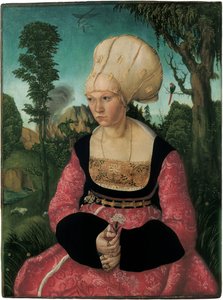 アンナ・クスピニアンの肖像」クラナッハ、ルーカス、ザ・エルダー（1472-1553）作。木に油彩 作： Lucas the Elder Cranach