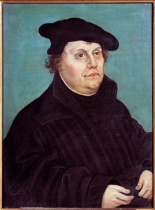 マルティン・ルター（1483-1546）の肖像 ドイツの宗教改革者。ルーカス・クラナッハの絵画（または旧 作： Lucas the Elder Cranach