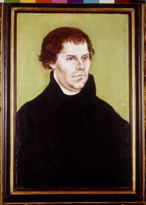 マルティン・ルター（1483～1546年）の肖像、カルナハの絵画