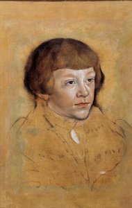 ルーカス・クラナッハ（1472-1553）による「ザクセン公爵の肖像」ドローイング 作： Lucas the Elder Cranach