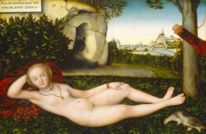 1537年以降の泉のニンフ（パネルに油彩） 作： Lucas the Elder Cranach