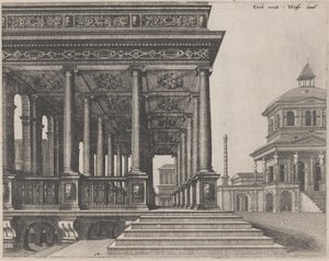 イオン柱のあるホール 作： Lucas van Doetechum and Johannes