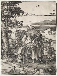 イサクを犠牲にするアブラハム 作： Lucas van Leyden