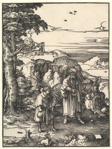 アイザックを犠牲にしようとしているアブラハム、1517〜19年。 作： Lucas van Leyden