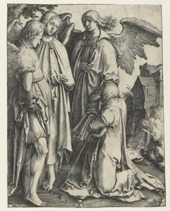 アブラハムと三人の天使 作： Lucas van Leyden