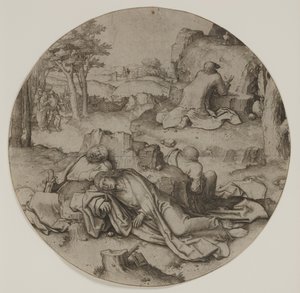 庭の苦悶 作： Lucas van Leyden