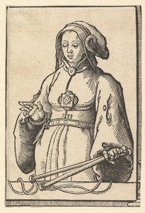 SibylsのシリーズからのAgrippine Sibyl、ca。 1530年。 作： Lucas van Leyden