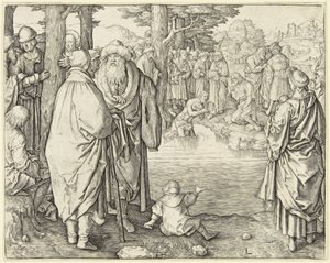 キリストの洗礼 作： Lucas van Leyden