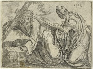 十字架を背負うキリスト 作： Lucas van Leyden