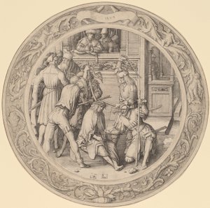 いばらの冠をかぶったキリスト 作： Lucas van Leyden