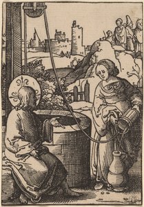 キリストとサマリアの女 作： Lucas van Leyden