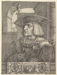 皇帝マクシミリアン1世、1520年。 作： Lucas van Leyden