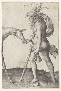 若い女性, ∥で∥, do 作： Lucas van Leyden