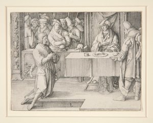 ファラオを解釈するヨセフ 作： Lucas van Leyden
