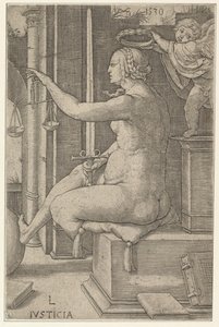 正義、シリーズThe Virtues、1530。 作： Lucas van Leyden