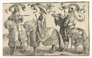 アハズ王、ヒゼキヤ王、マナセ王 イスラエルの十二王（シリーズタイトル） 作： Lucas van Leyden