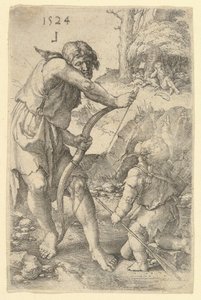 ラメックとカイン、1524年。 作： Lucas van Leyden